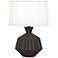 Robert Abbey Orion 17 3/4"H Matte Coffee Ceramic Accent Lamp