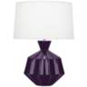 Robert Abbey Orion 27" Amethyst Purple Ceramic Table Lamp