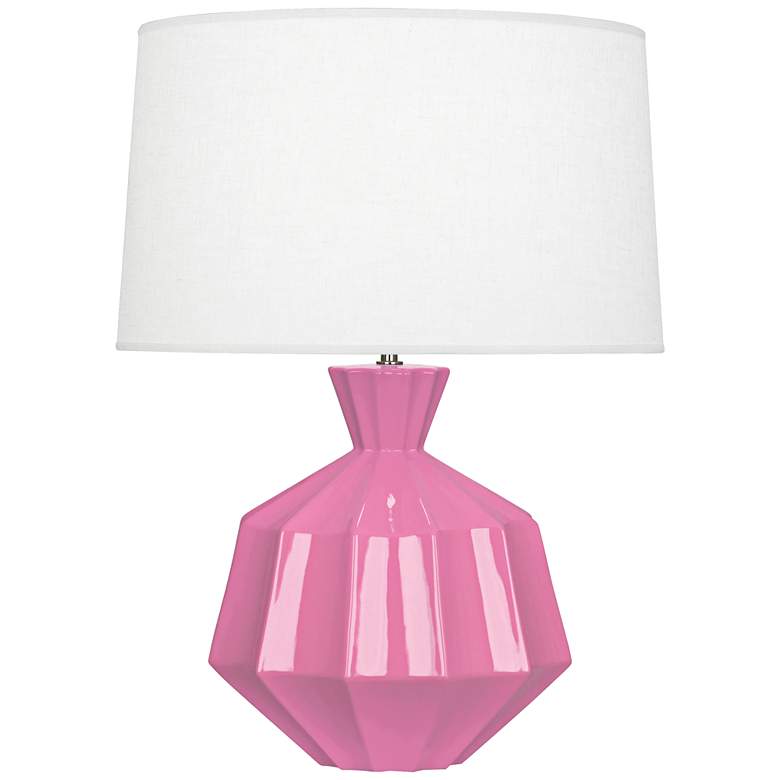 Image 1 Robert Abbey Orion 27 inch High Schiaparelli Pink Ceramic Table Lamp