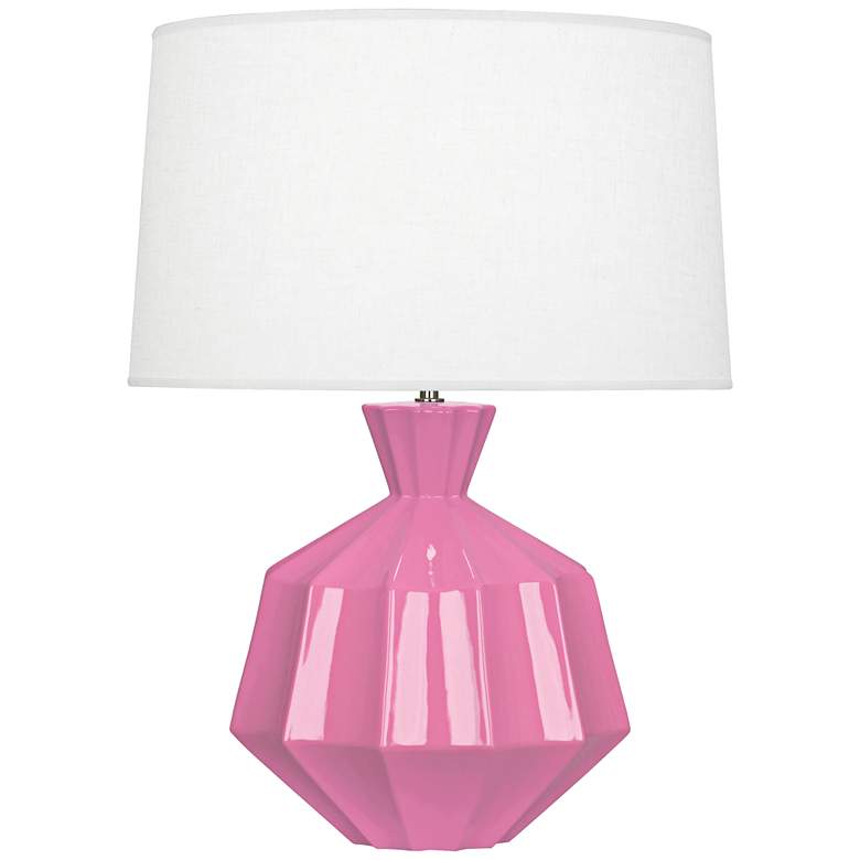 Image 1 Robert Abbey Orion 27" High Schiaparelli Pink Ceramic Table Lamp