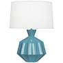 Robert Abbey Orion 27" High Steel Blue Ceramic Table Lamp