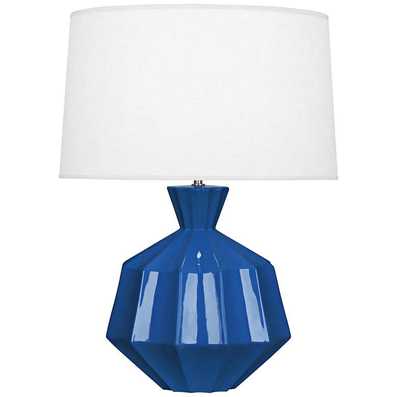 Robert Abbey Orion 27&quot; Marine Blue Ceramic Table Lamp
