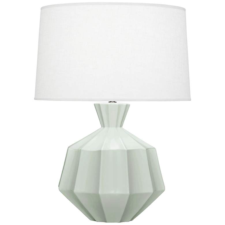 Image 1 Robert Abbey Orion 27" Matte Celadon Blue Ceramic Table Lamp