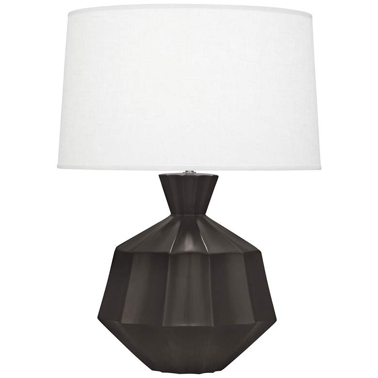 Image 1 Robert Abbey Orion 27" Matte Coffee Ceramic Table Lamp