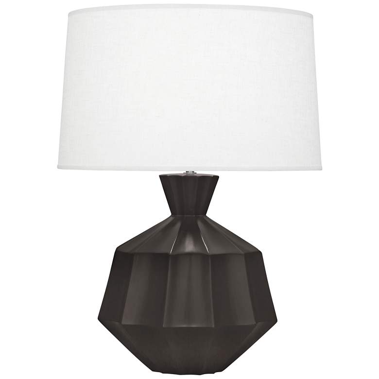 Image 1 Robert Abbey Orion 27 inch Matte Coffee Ceramic Table Lamp