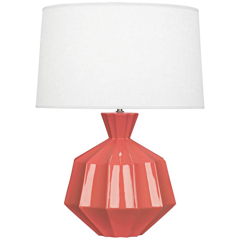 Image 1 Robert Abbey Orion 27" Melon Ceramic Table Lamp