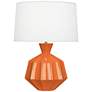 Robert Abbey Orion 27" Pumpkin Orange Ceramic Table Lamp
