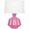 Robert Abbey Orion 27" Schiaparelli Pink Ceramic Table Lamp