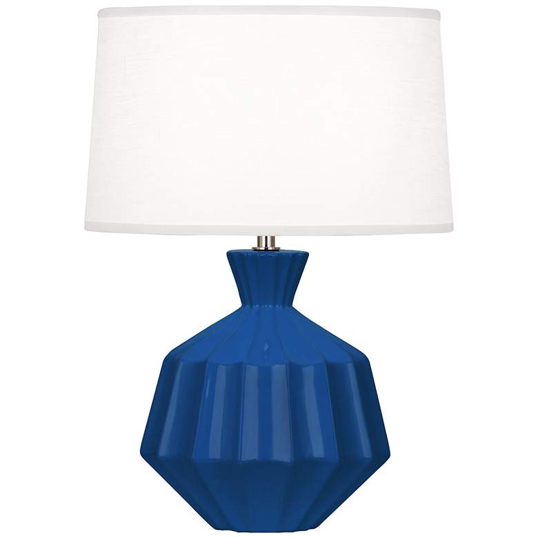 Image 1 Robert Abbey, Orion, Cobalt Glazed Ceramic, Accent Lamp