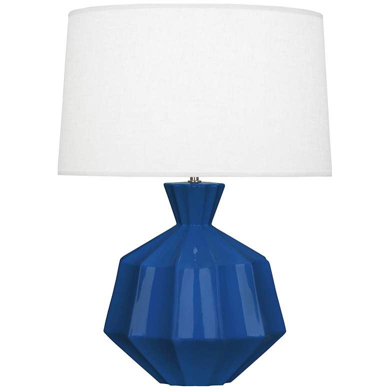 Image 1 Robert Abbey, Orion, Cobalt Glazed Ceramic, Table Lamp