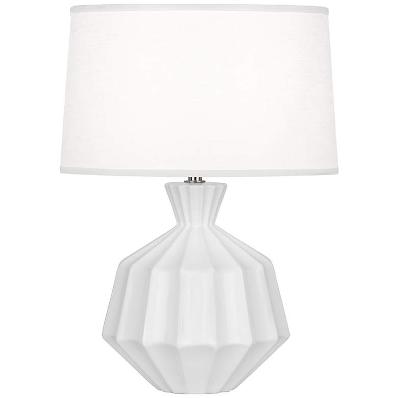 Image 1 Robert Abbey, Orion, Daisy Glazed Ceramic, Accent Lamp