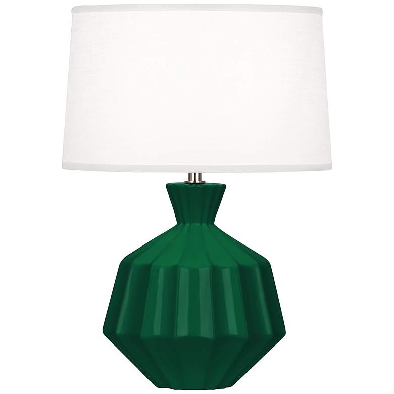 Image 1 Robert Abbey, Orion, Jungle Glazed Ceramic, Accent Lamp