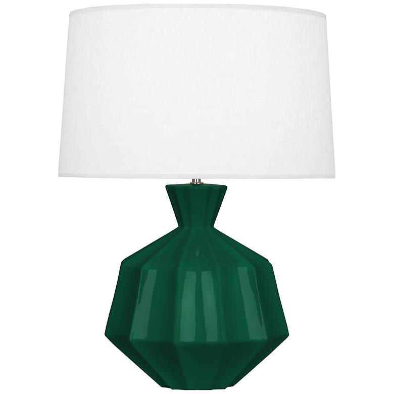 Image 1 Robert Abbey, Orion, Jungle Glazed Ceramic, Table Lamp