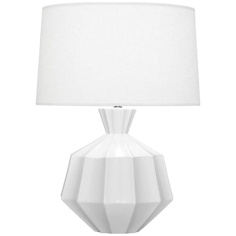 Image 1 Robert Abbey, Orion, Matte Daisy Glazed Ceramic, Table Lamp