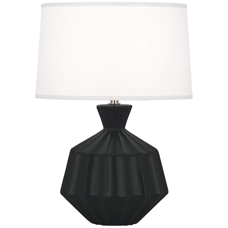 Image 1 Robert Abbey, Orion, Matte Obsidian Glazed Ceramic, Accent Lamp