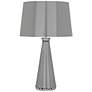 Robert Abbey Pearl Smokey Taupe and Nickel Table Lamp