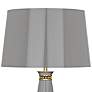 Robert Abbey Pearl Smokey Taupe Lacquer and Brass Table Lamp