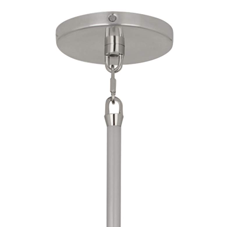 Image 3 Robert Abbey Peek 3" Wide Polished Aluminum Mini Pendant Light more views