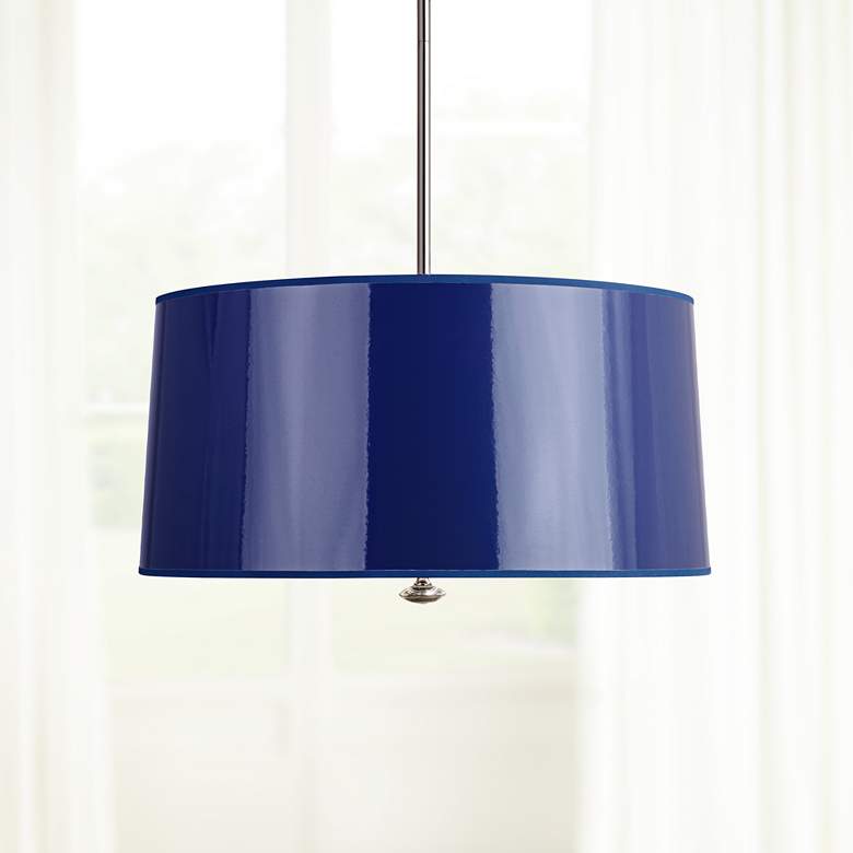 Image 1 Robert Abbey Penelope 25 1/2 inch Navy Blue Modern Pendant Light