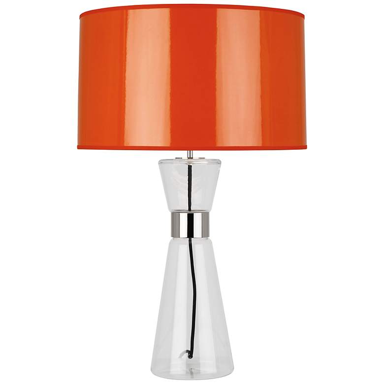 Image 1 Robert Abbey Penelope Large Orange Shade Table Lamp