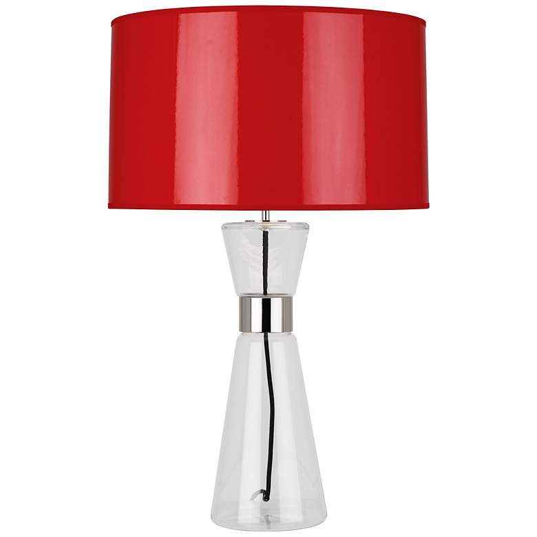 Image 1 Robert Abbey Penelope Large Red Shade Table Lamp