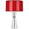 Robert Abbey Penelope Large Red Shade Table Lamp