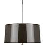 Robert Abbey Penelope Pendant Taupe Gloss Parchment Shade w/ Silver