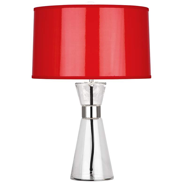 Image 1 Robert Abbey Penelope Small Red Shade Accent Table Lamp