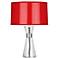 Robert Abbey Penelope Small Red Shade Accent Table Lamp