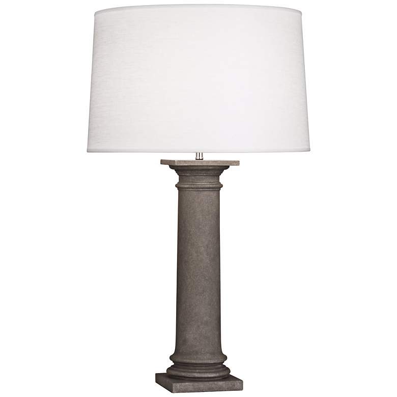 Image 1 Robert Abbey Phoebe Oyster and Limestone Table Lamp