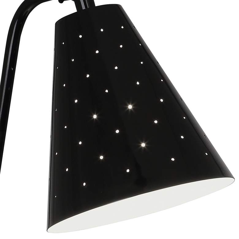 Image 3 Robert Abbey Pierce 22" Piano Black Gloss Metal Desk Lamp more views
