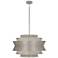 Robert Abbey Pierce 23" Wide Antique Silver Pendant Light