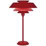 2_Robert Abbey Pierce 26 1/2" Ruby Red Gloss Modern Table Lamp