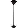 Robert Abbey Pierce 60 1/2" High Black Finish Modern Floor Lamp