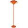 Robert Abbey Pierce 60 1/2" High Modern Tangerine Orange Floor Lamp