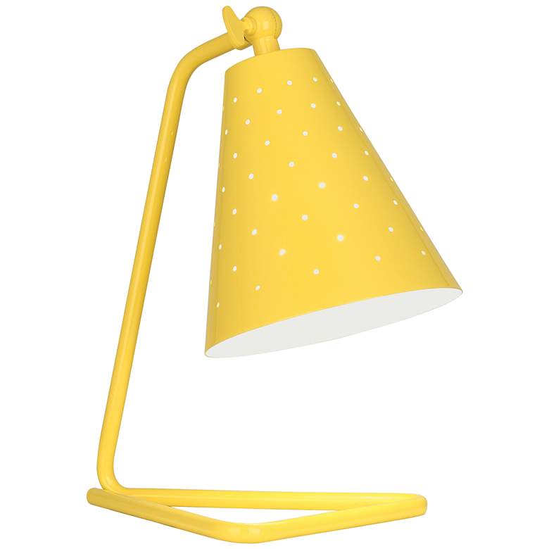Image 2 Robert Abbey Pierce Canary Yellow Gloss Metal Desk Lamp