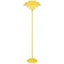 Robert Abbey Pierce Floor Lamp 60.5" painted metal canary yellow