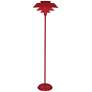 Robert Abbey Pierce Floor Lamp 60.5" painted metal red robin