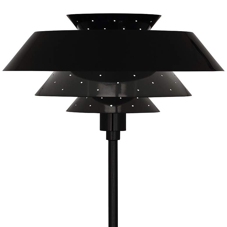 Image 3 Robert Abbey Pierce Piano Black Gloss Buffet Table Lamp more views