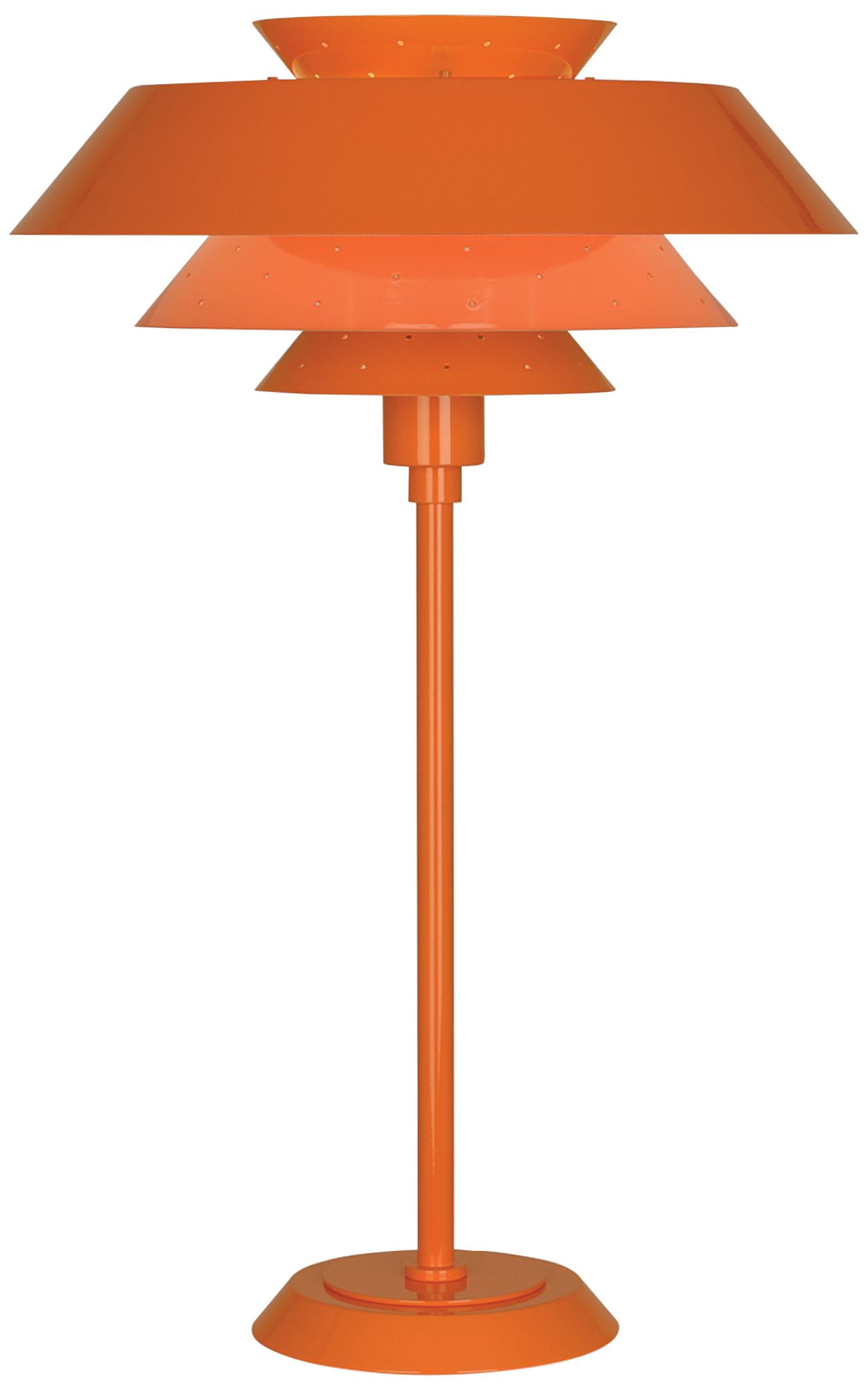 orange buffet lamps