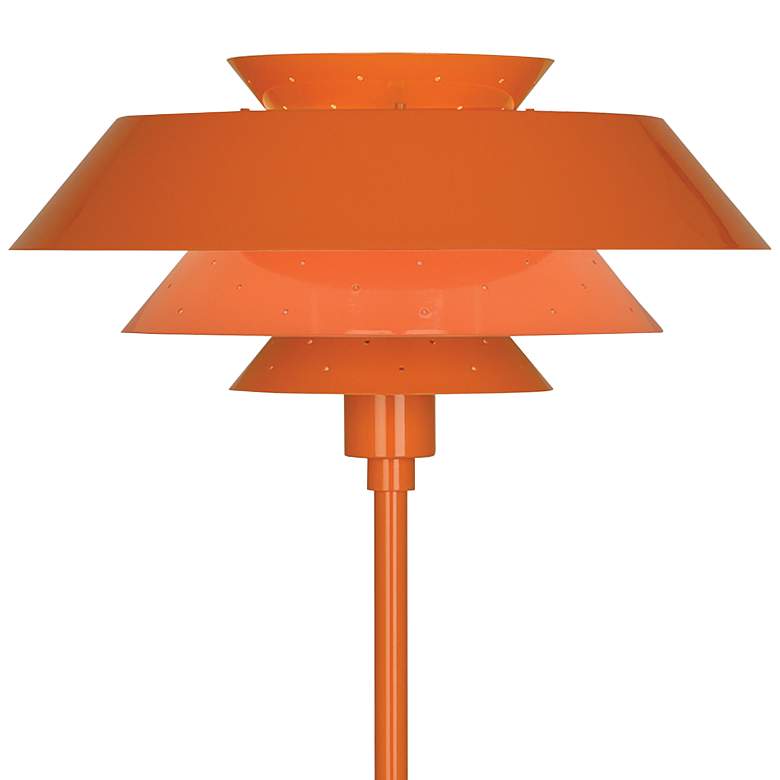 Image 2 Robert Abbey Pierce Pumpkin Gloss Metal Buffet Table Lamp more views