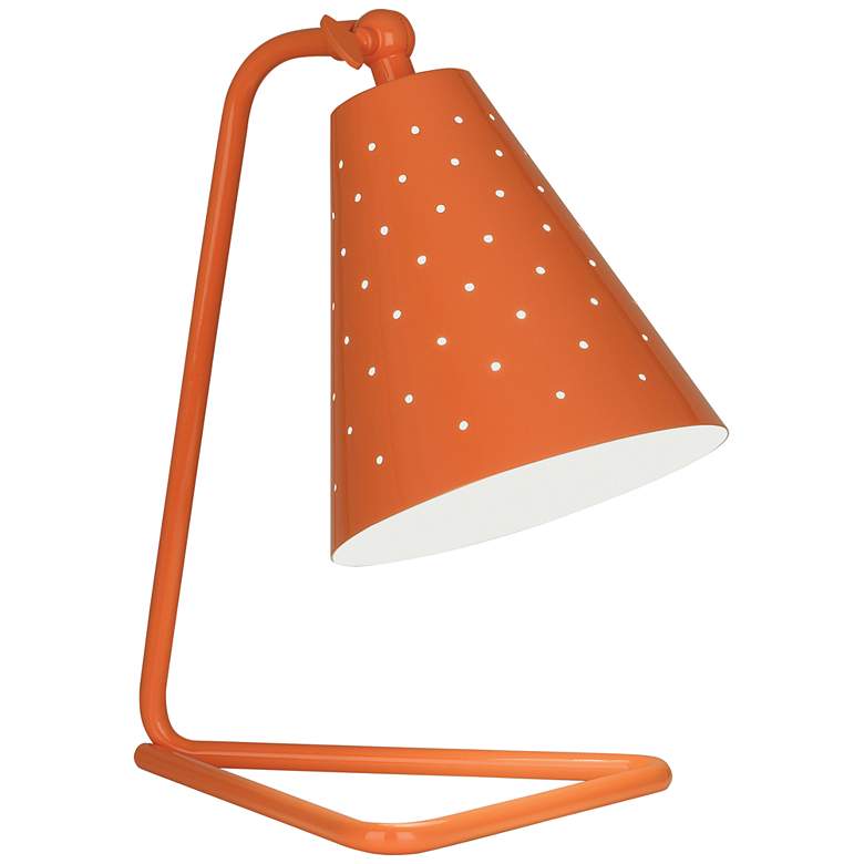 Image 2 Robert Abbey Pierce Pumpkin Gloss Metal Modern Desk Lamp