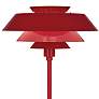 Robert Abbey Pierce Ruby Red Gloss Metal Buffet Table Lamp