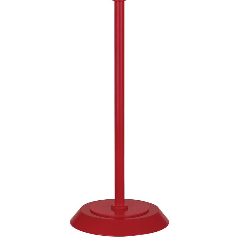 Image 4 Robert Abbey Pierce Ruby Red Gloss Metal Buffet Table Lamp more views