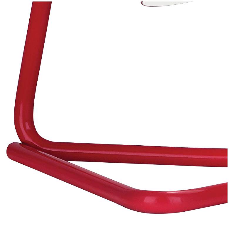 Image 4 Robert Abbey Pierce Ruby Red Metal Modern Desk Lamp more views