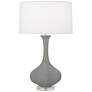 Robert Abbey Pike 32 3/4" Ceramic Smokey Gray Table Lamp