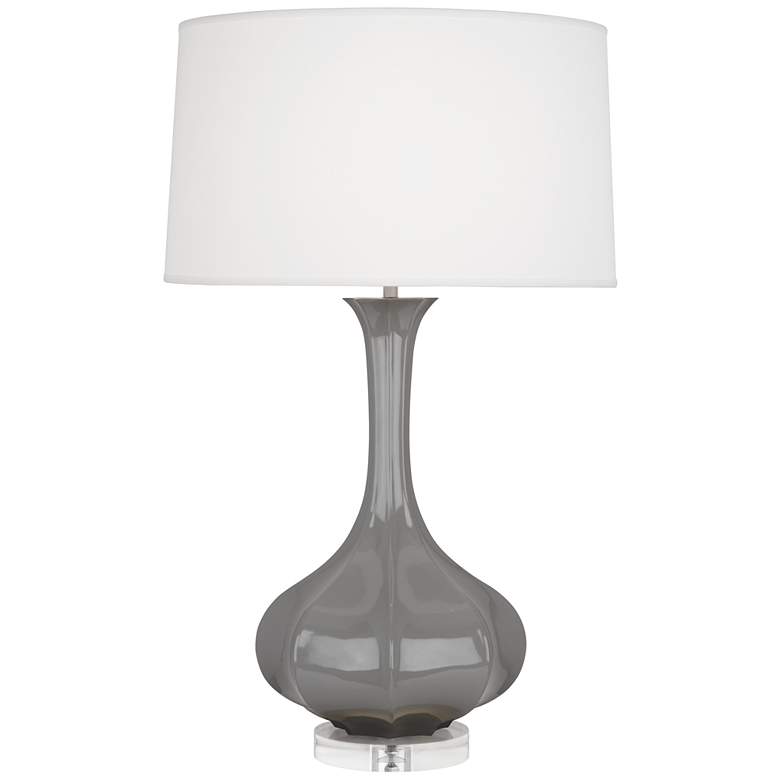 Image 1 Robert Abbey Pike 32 3/4" High Ceramic Smokey Taupe Table Lamp