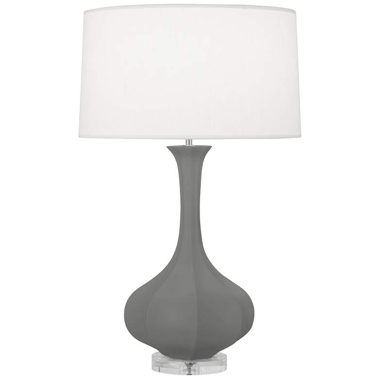 Image 1 Robert Abbey Pike 32 3/4" High Matte Ash Gray Table Lamp