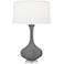 Robert Abbey Pike 32 3/4" High Matte Ash Gray Table Lamp
