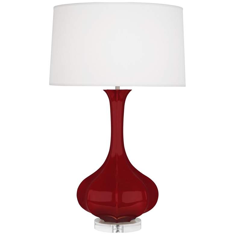 Image 1 Robert Abbey Pike 32 3/4" High Sangria Red Ceramic Table Lamp
